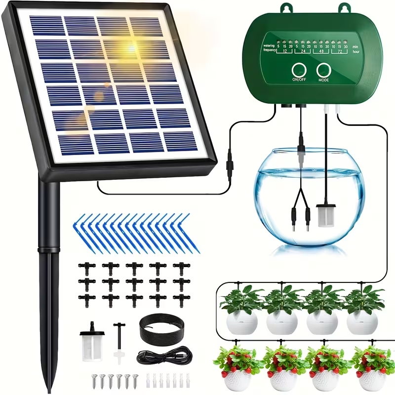 Solar Automatic Watering Kit f - đánh giá và giá Irrigation Drip Tape